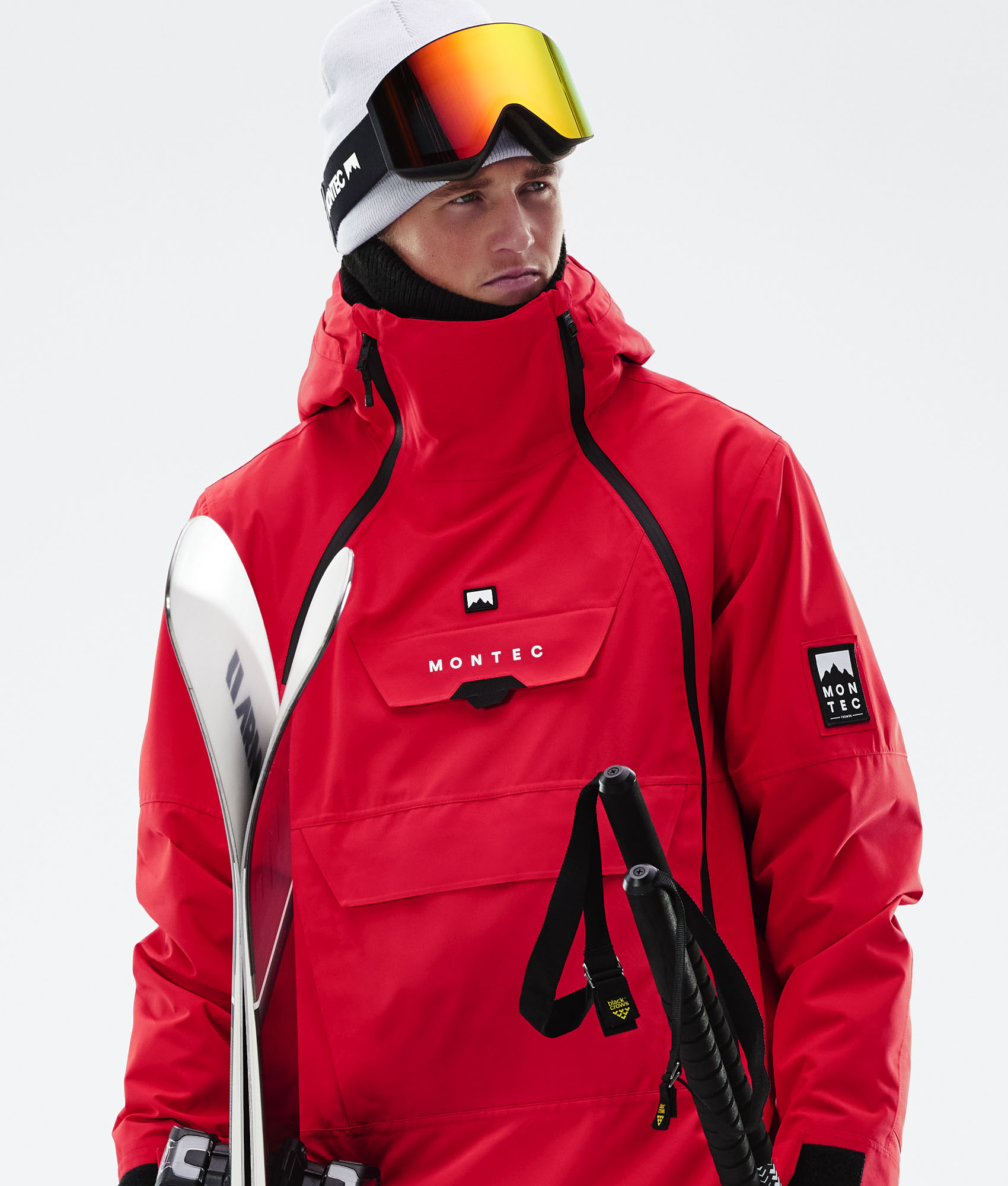 Veste de discount ski rouge homme