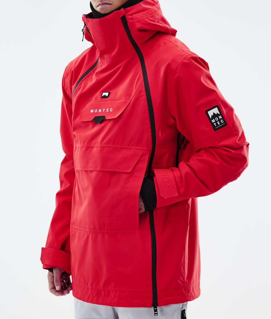 Doom 2021 Snowboard Jacket Men Red Renewed