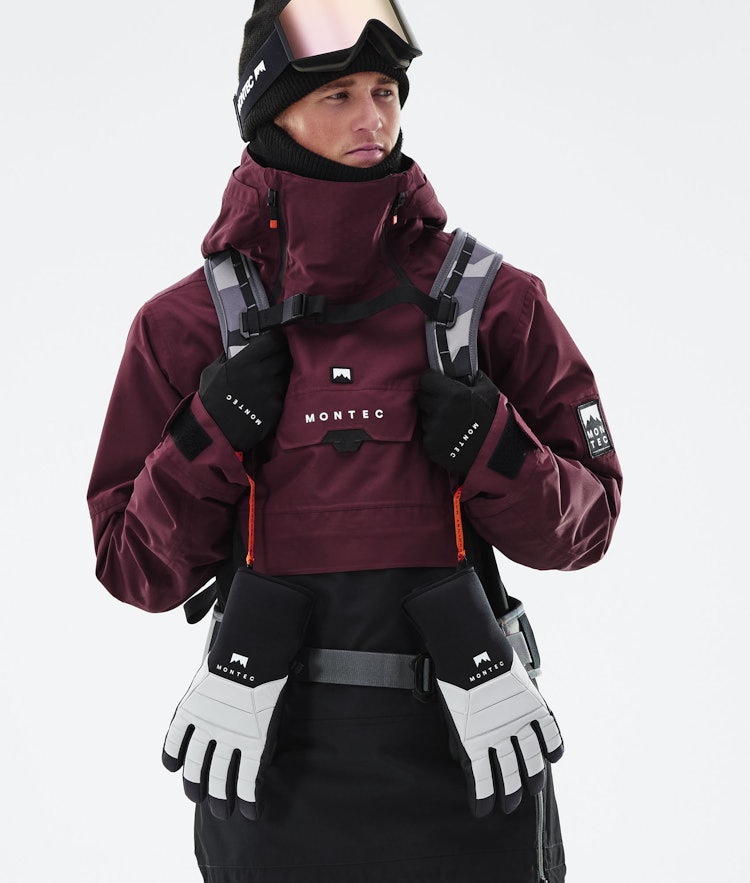 Doom 2021 Ski jas Heren Burgundy/Black