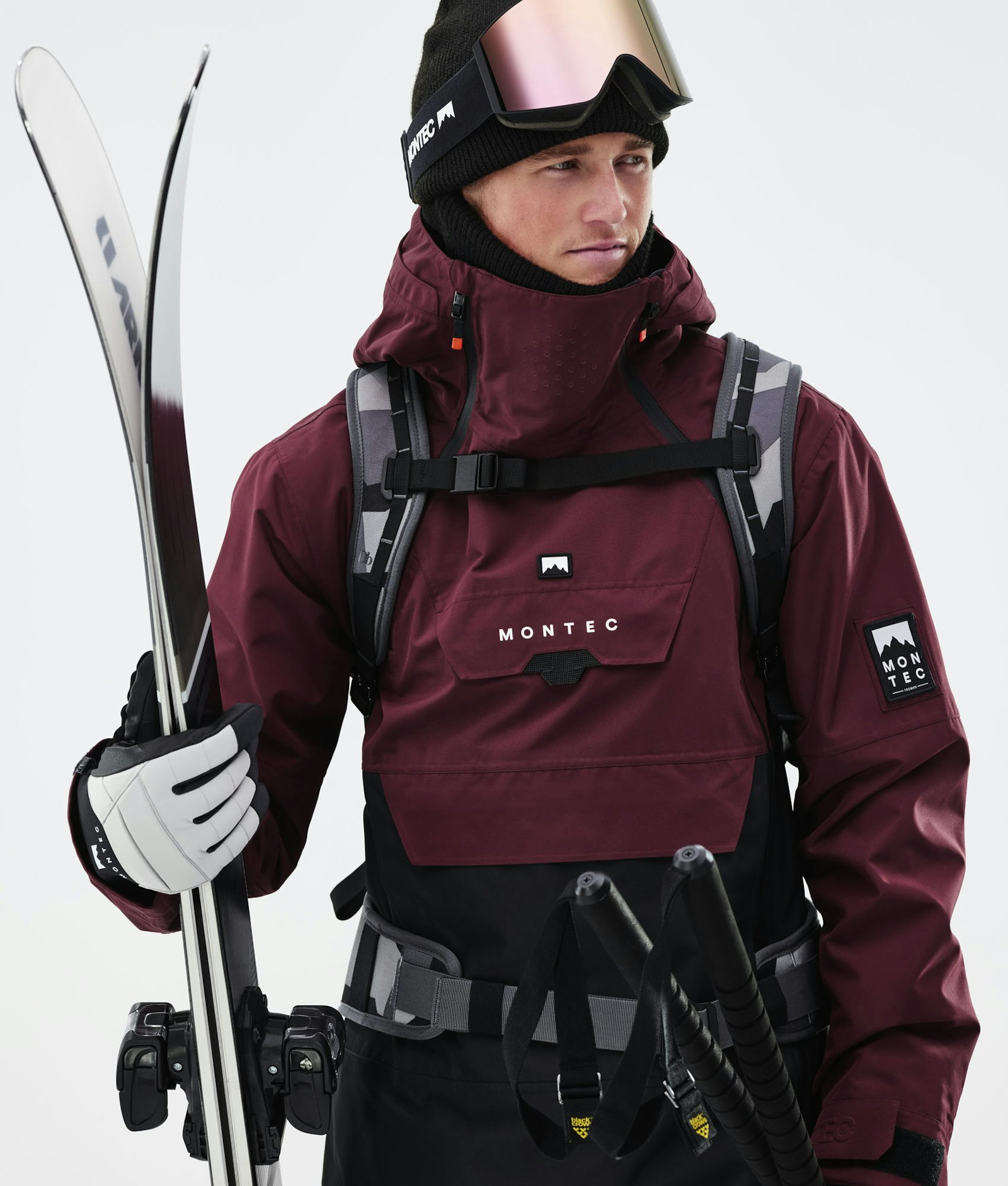 Montec Doom 2021 Ski jas Heren Burgundy/Black