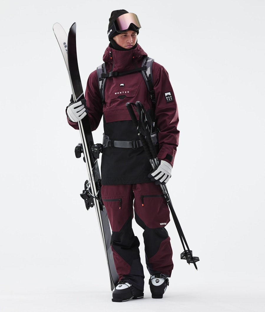 Doom 2021 Ski Jacket Men Burgundy/Black