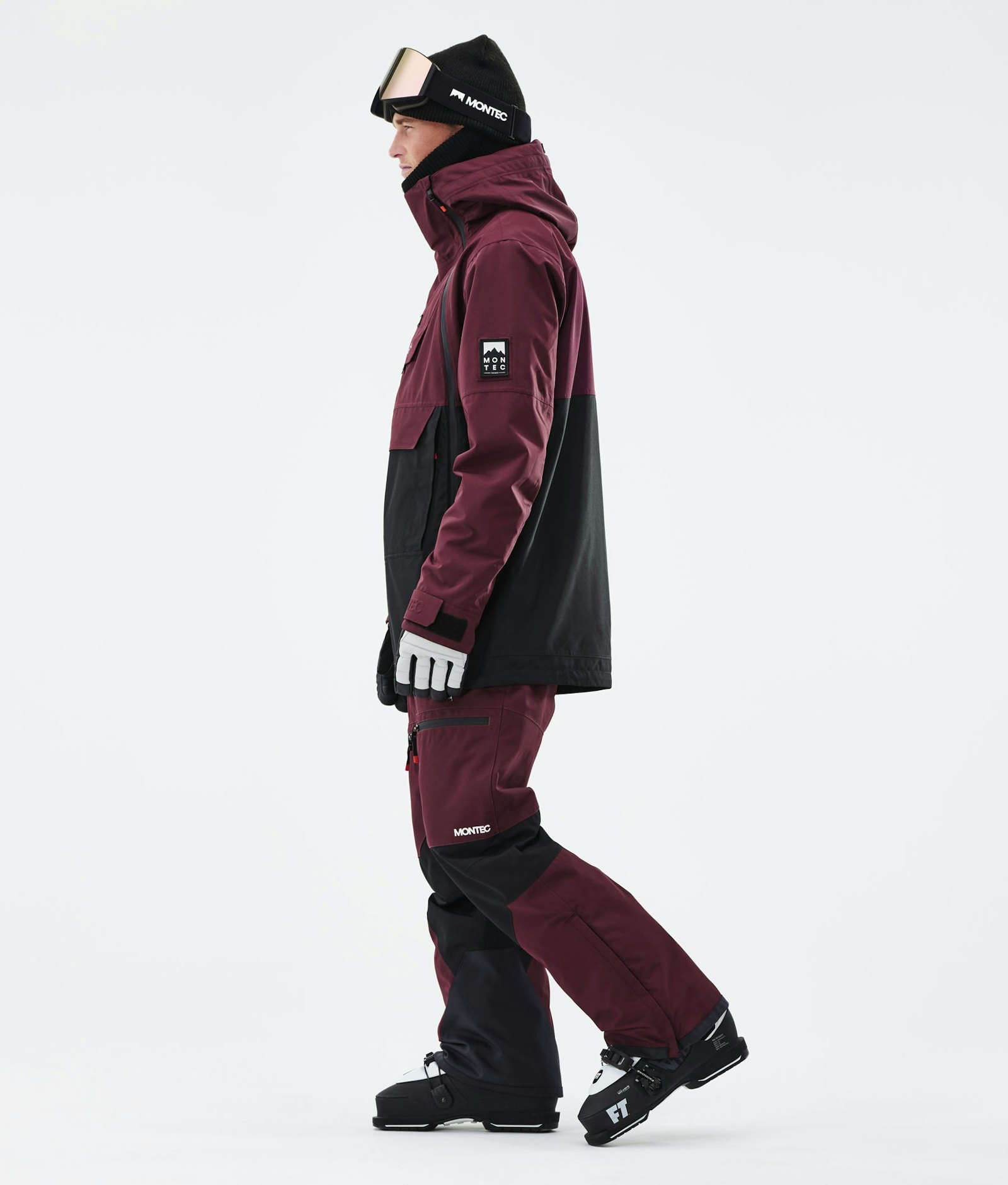 Montec Doom 2021 Ski Jacket Men Burgundy/Black
