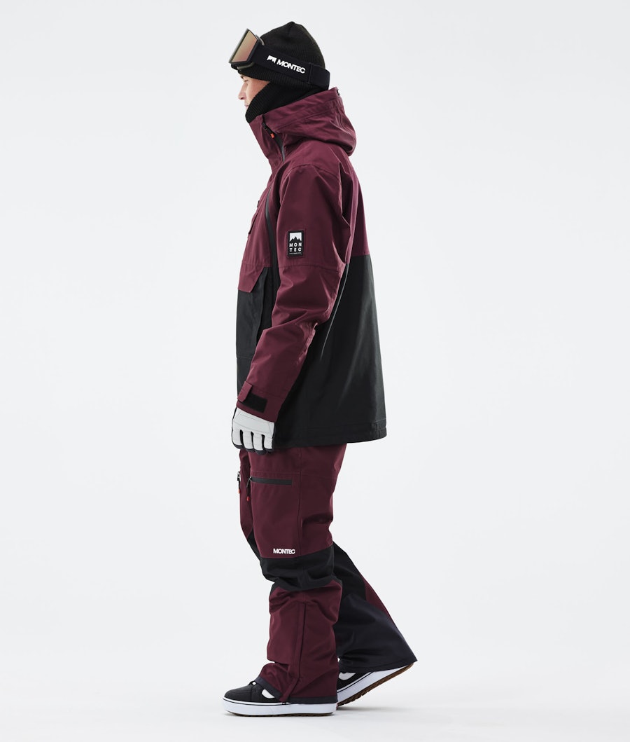 Doom 2021 Snowboard Jacket Men Burgundy/Black