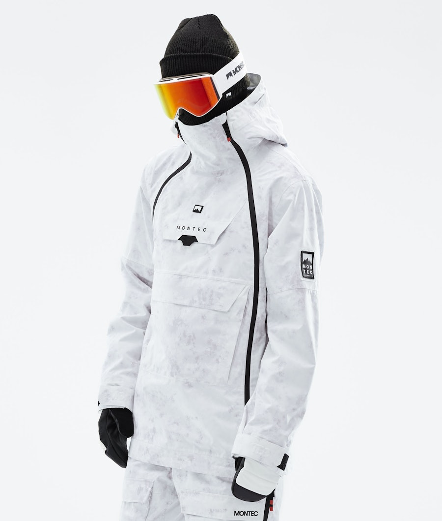 Doom 2021 Snowboard jas Heren White Tiedye Renewed