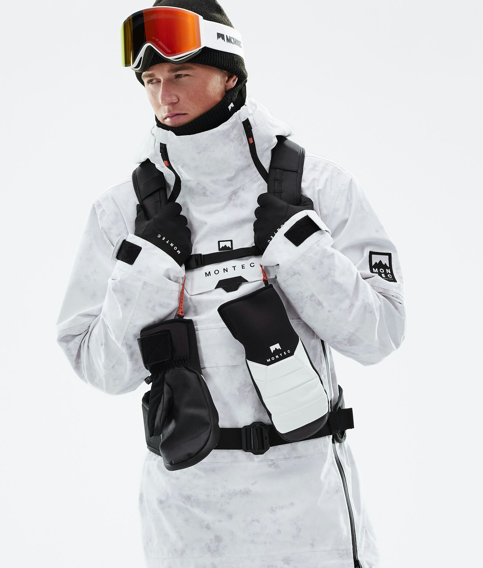 Montec Doom 2021 Snowboard Jacket Men White Tiedye