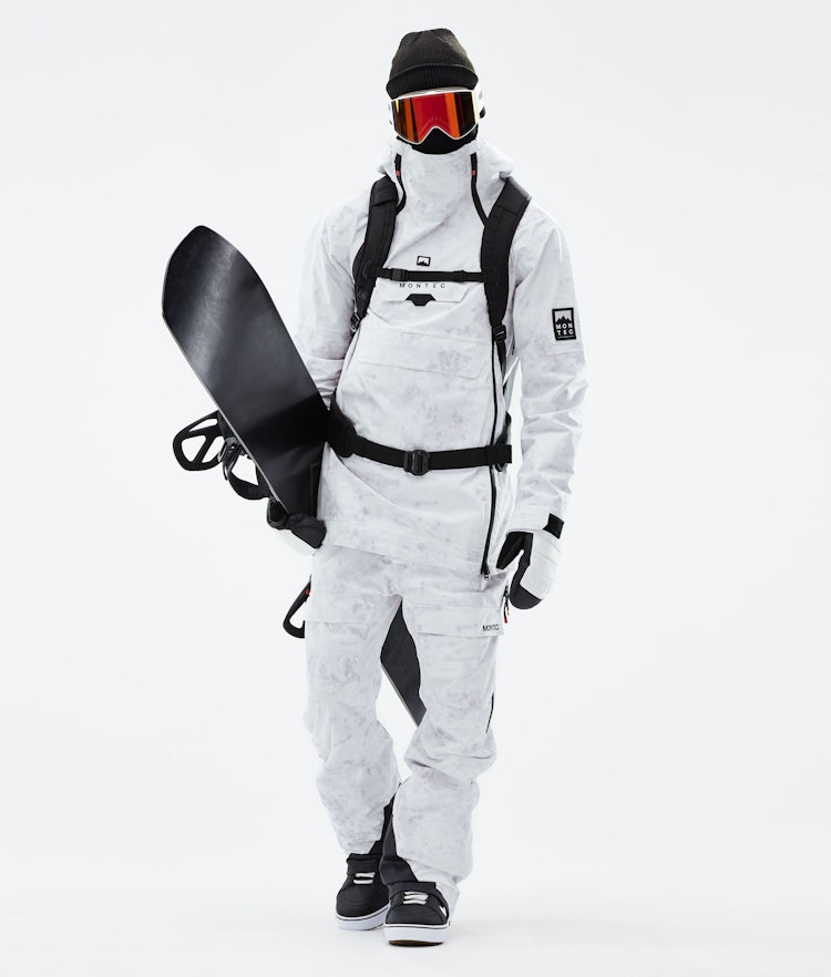 Doom 2021 Snowboard jas Heren White Tiedye Renewed