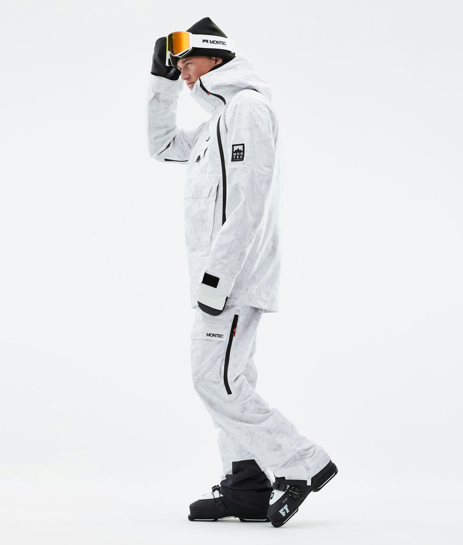 Montec Doom 2021 Ski Jacket Men White Tiedye