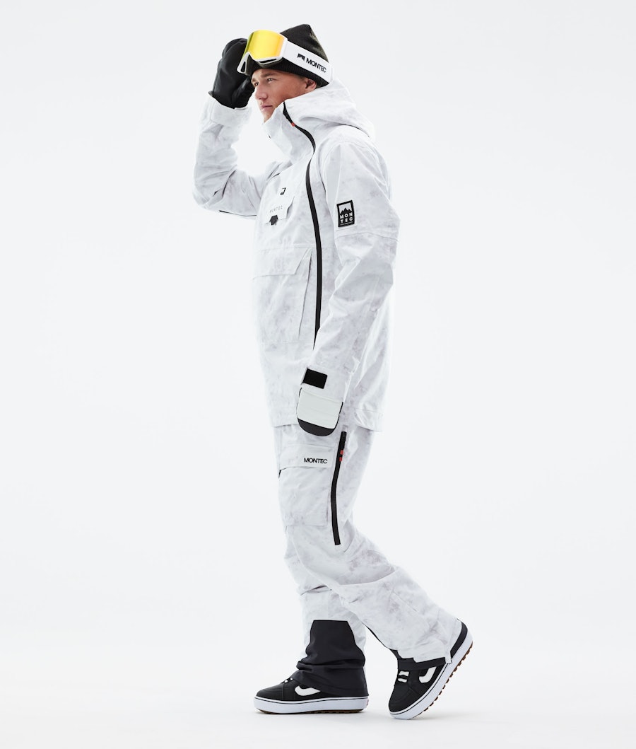 Montec Doom 2021 Men's Snowboard Jacket White Tiedye