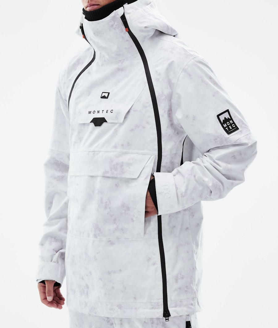 Doom 2021 Snowboard Jacket Men White Tiedye Renewed