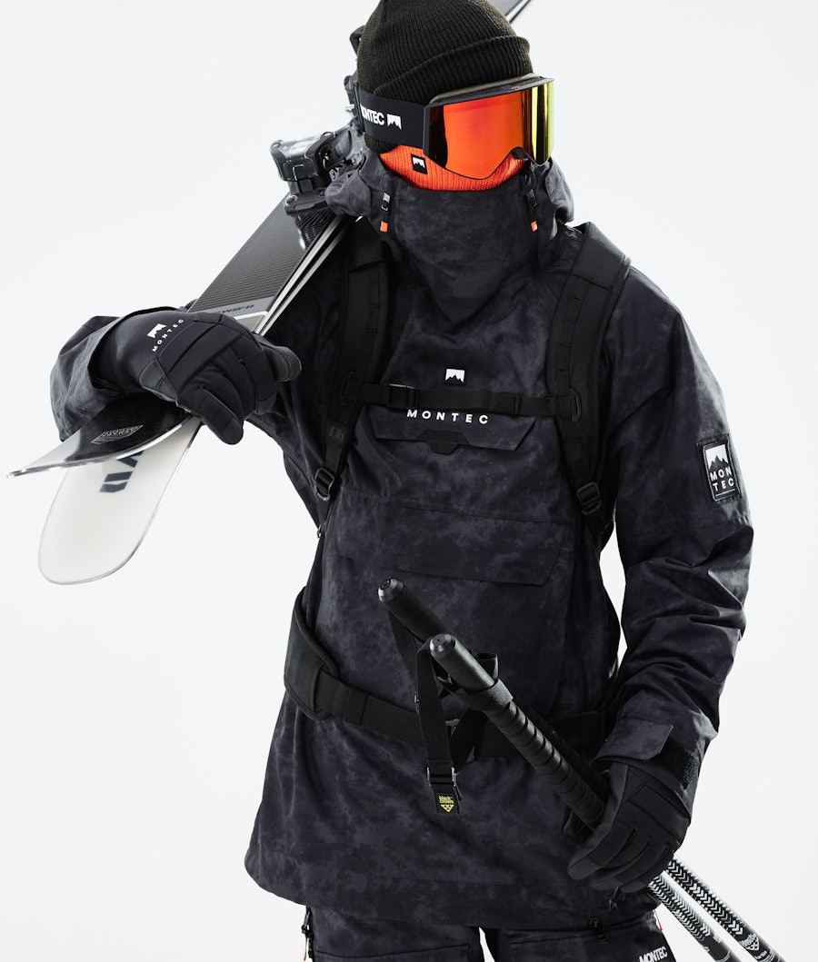 Doom 2021 Ski Jacket Men Black Tiedye