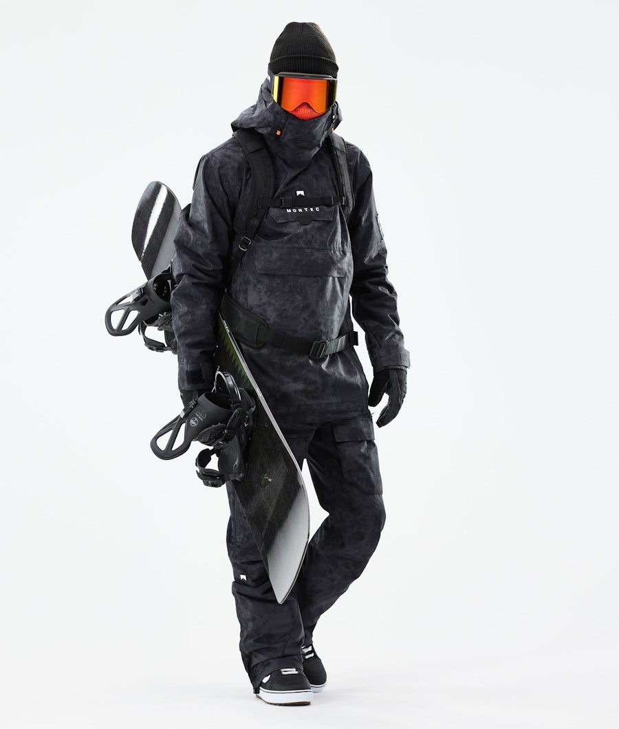 Doom 2021 Snowboard Jacket Men Black Tiedye Renewed