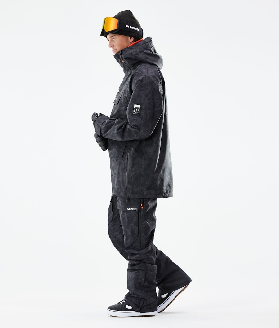 Montec Doom 2021 Men's Snowboard Jacket Black Tiedye