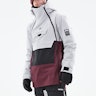 Montec Doom 2021 Snowboard Jacket Men Light Grey/Black/Burgundy