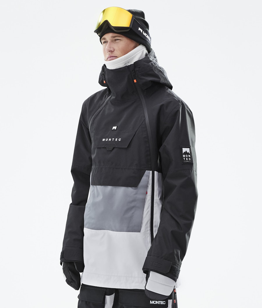 Doom Snowboard Jacket Men Black/Light Pearl/Light Grey
