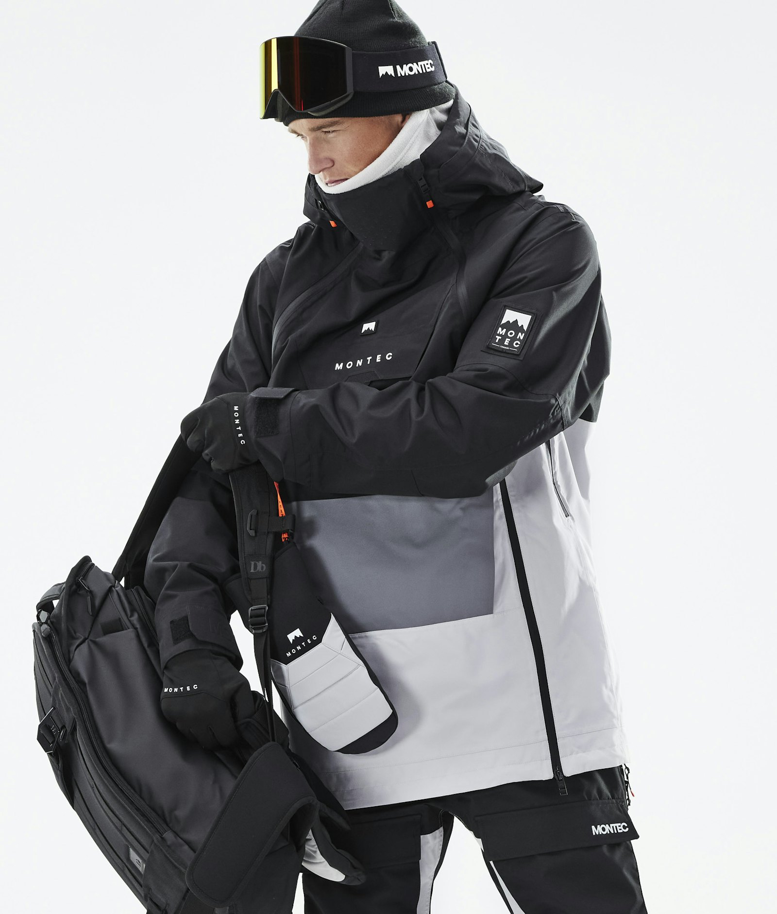 Doom 2021 Snowboard Jacket Men Black/Light Pearl/Light Grey