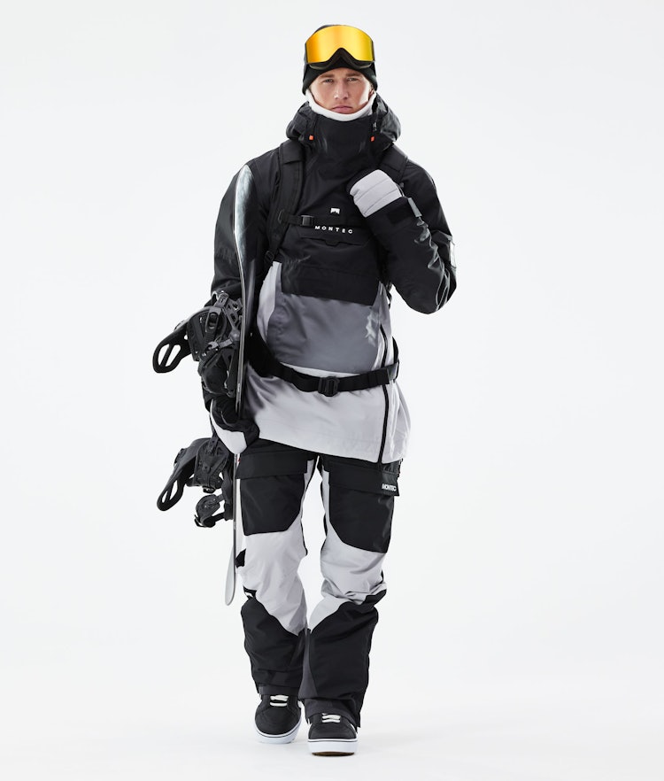 Doom 2021 Veste Snowboard Homme Black/Light Pearl/Light Grey, Image 4 sur 13