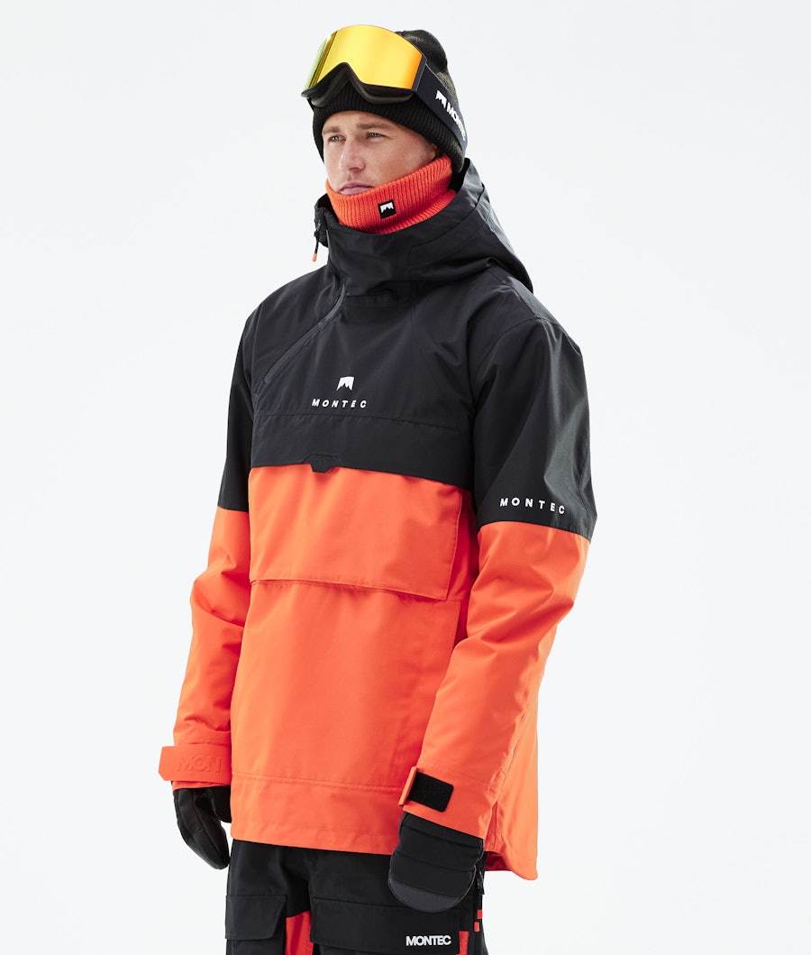 Dune 2021 Snowboard Jacket Men Black/Orange Renewed