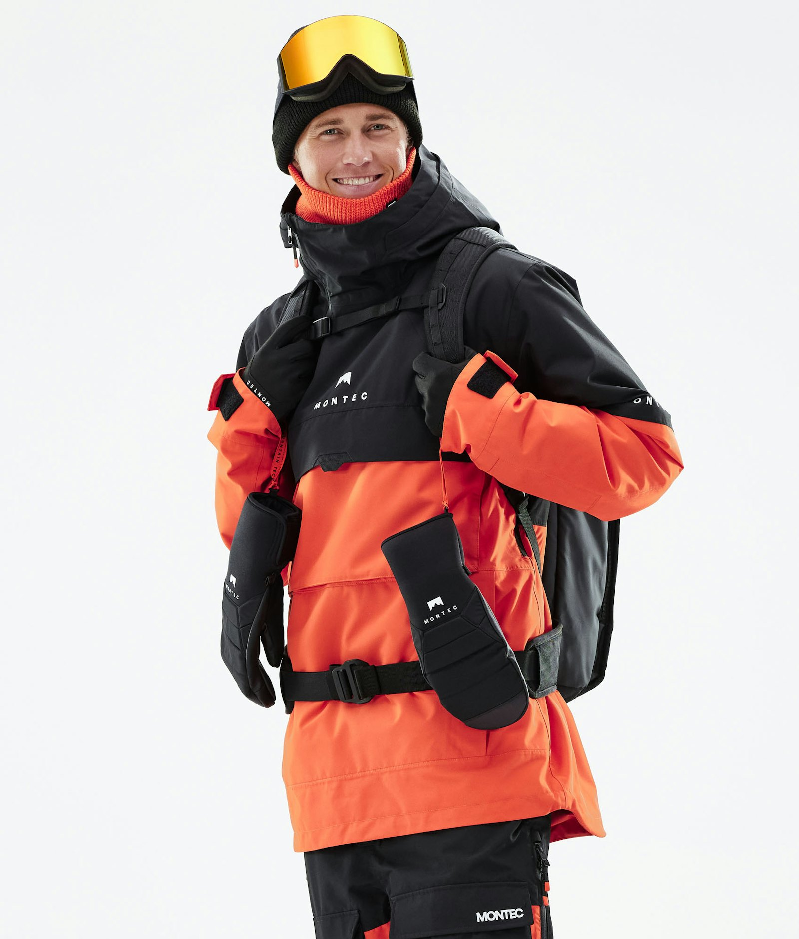 Dune 2021 Ski jas Heren Black/Orange