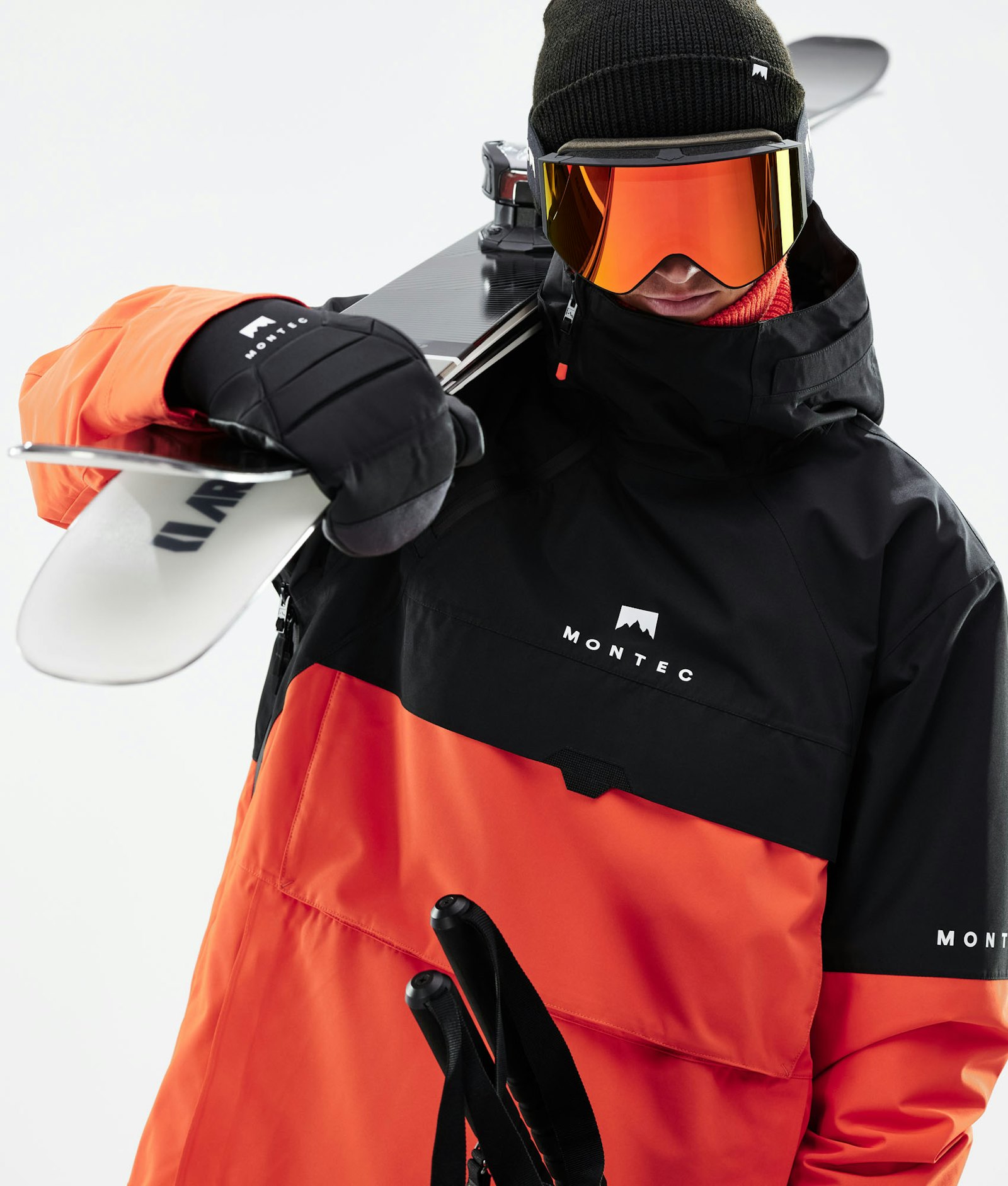 Dune 2021 Ski Jacket Men Black/Orange