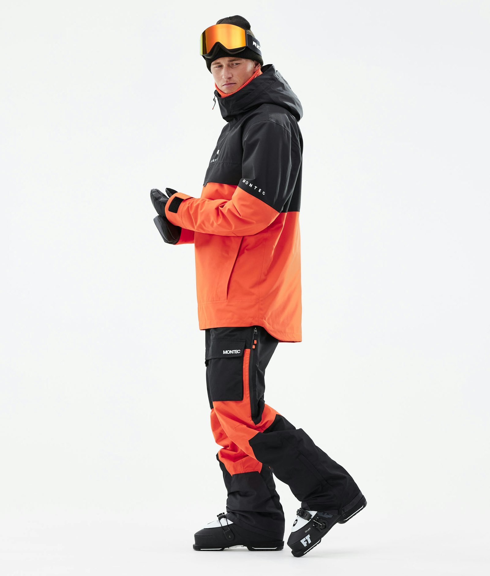 Montec Dune 2021 Skijakke Herre Black/Orange