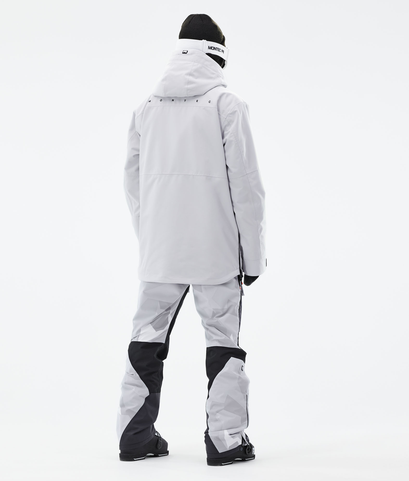 dune ski jacket khaki white
