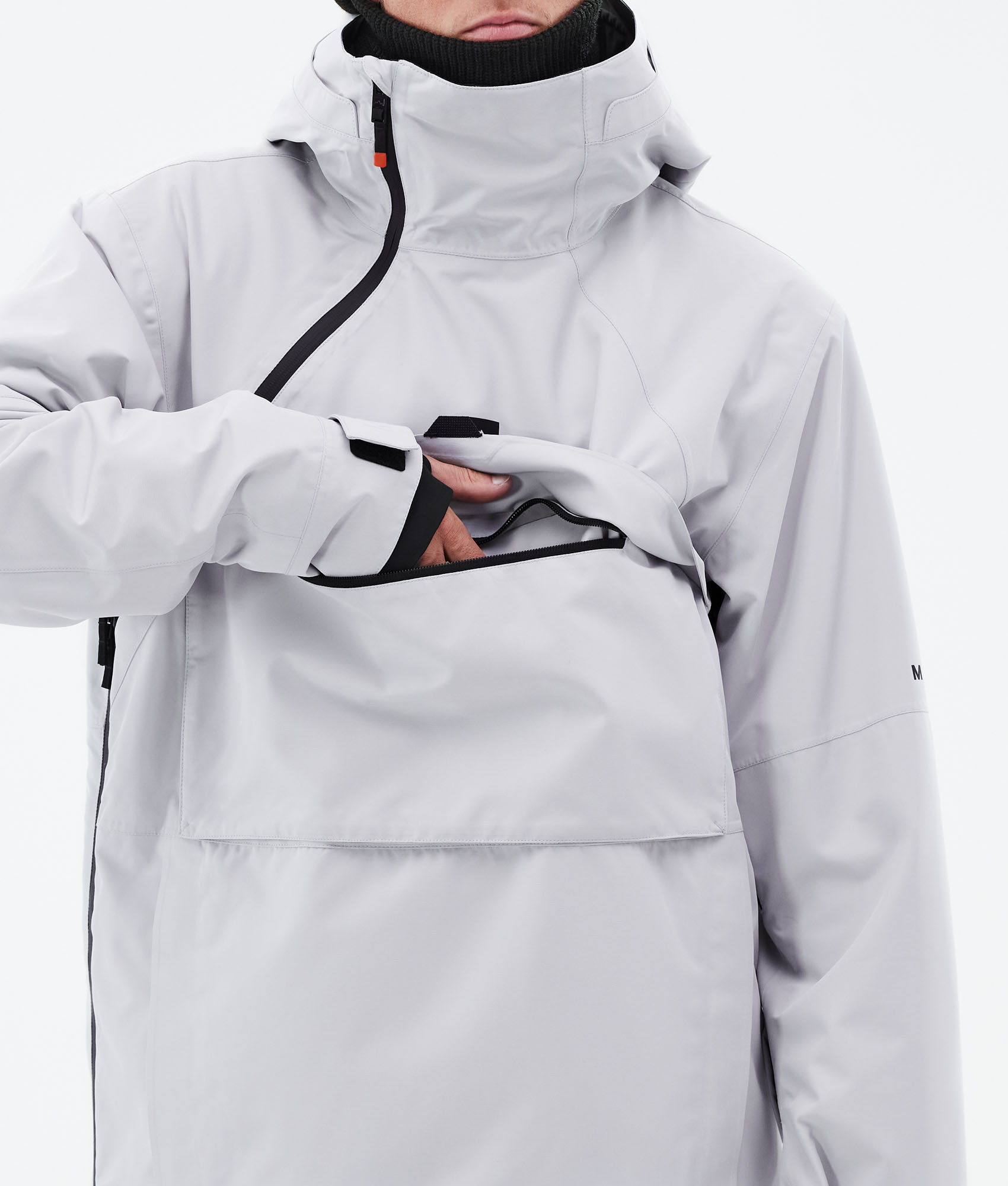 dune ski jacket khaki white