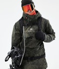 Dune 2021 Snowboard Jacket Men Olive Green Tiedye, Image 3 of 10