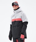 Dune 2021 Snowboard jas Heren Light Grey/Coral/Black