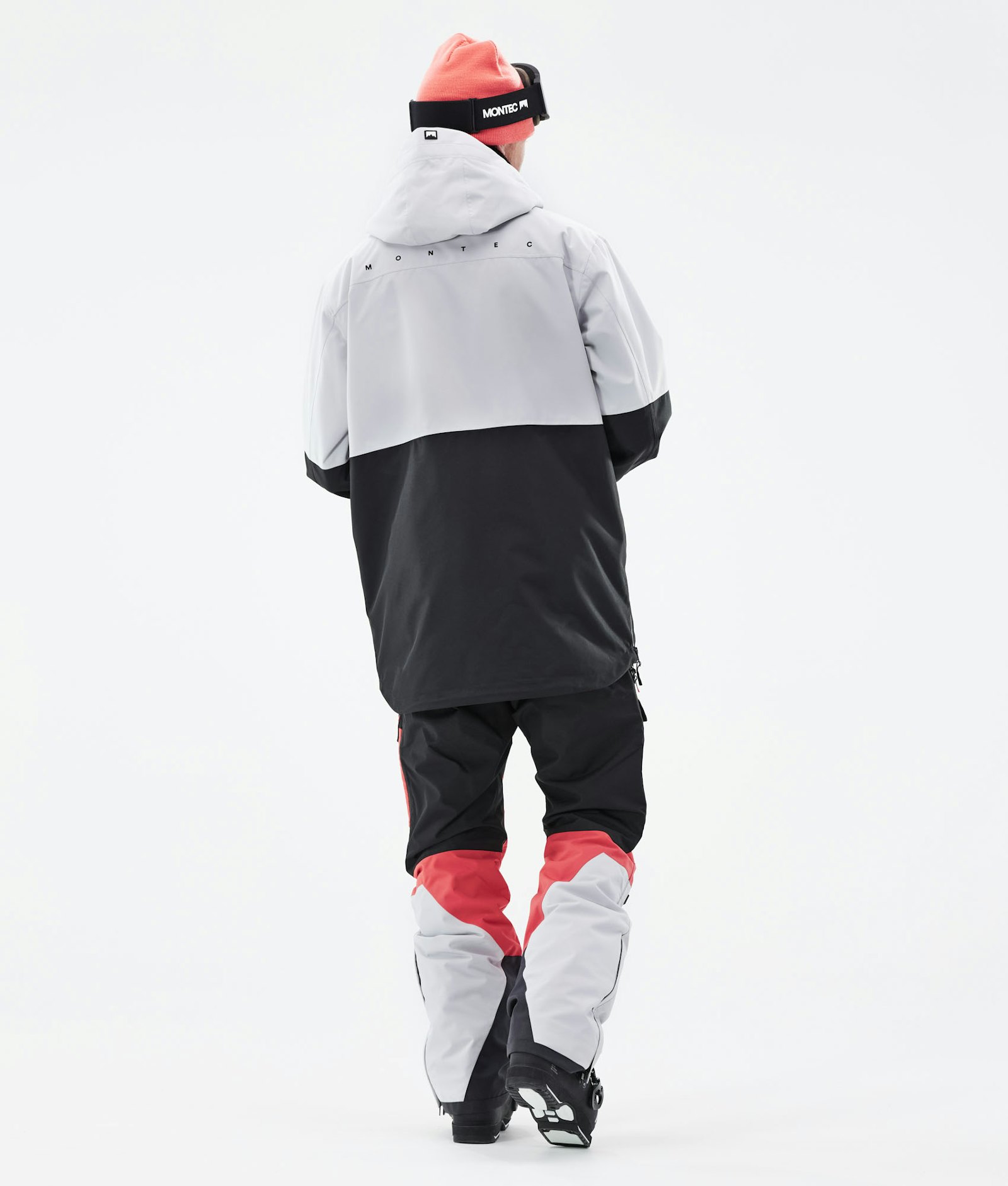 Montec Dune 2021 Ski Jacket Men Light Grey/Coral/Black
