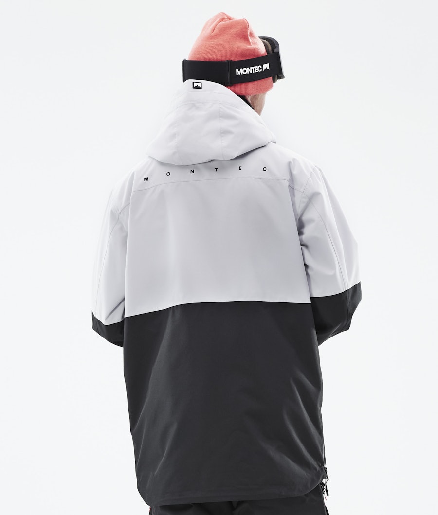 Montec Dune 2021 Men's Snowboard Jacket Light Grey/Coral/Black