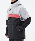 Dune 2021 Ski Jacket Men Light Grey/Coral/Black, Image 9 of 10