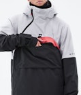 Dune 2021 Ski Jacket Men Light Grey/Coral/Black, Image 10 of 10