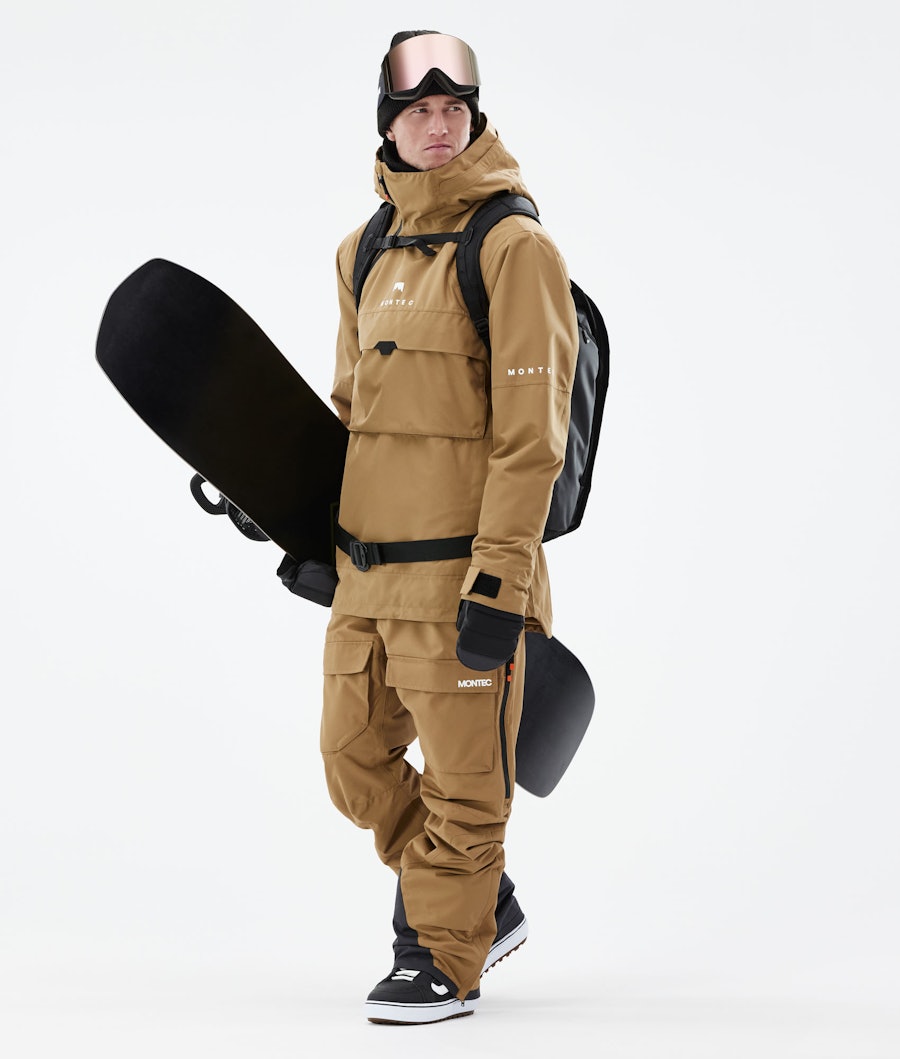 Montec Dune 2021 Men's Snowboard Jacket Gold
