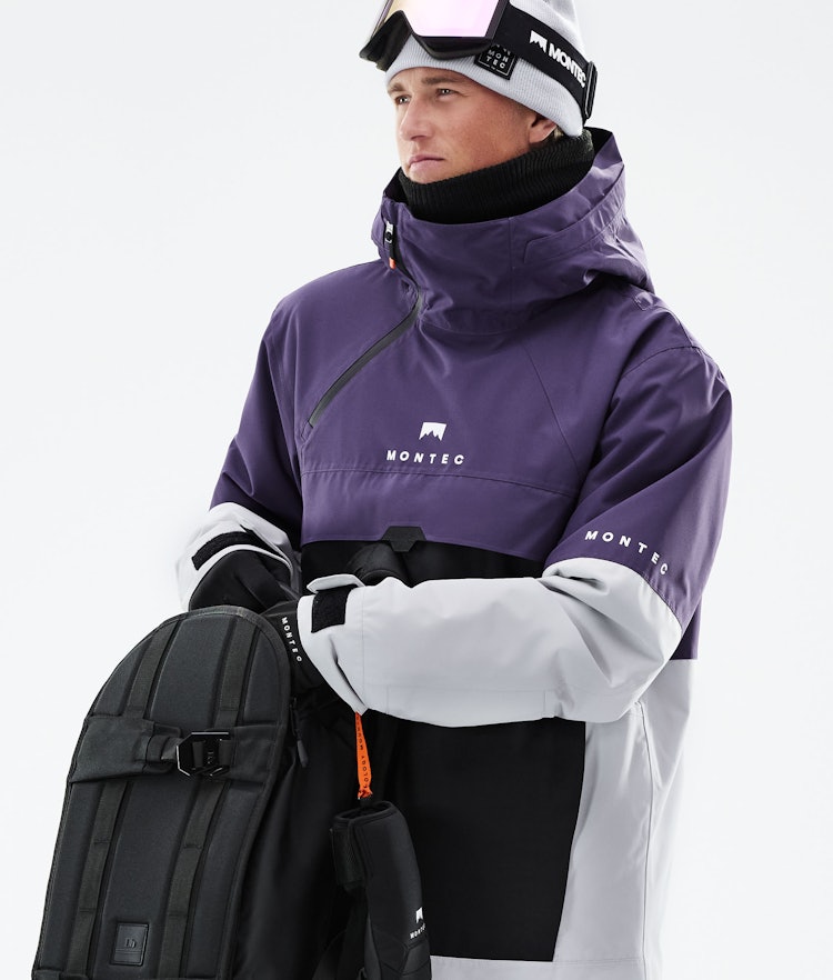 Montec Dune 2021 Veste de Ski Homme Purple/Black/Light Grey, Image 3 sur 11