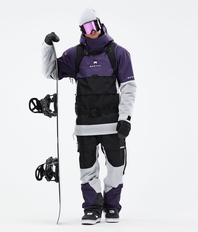 Montec Dune 2021 Snowboardjakke Herre Purple/Black/Light Grey