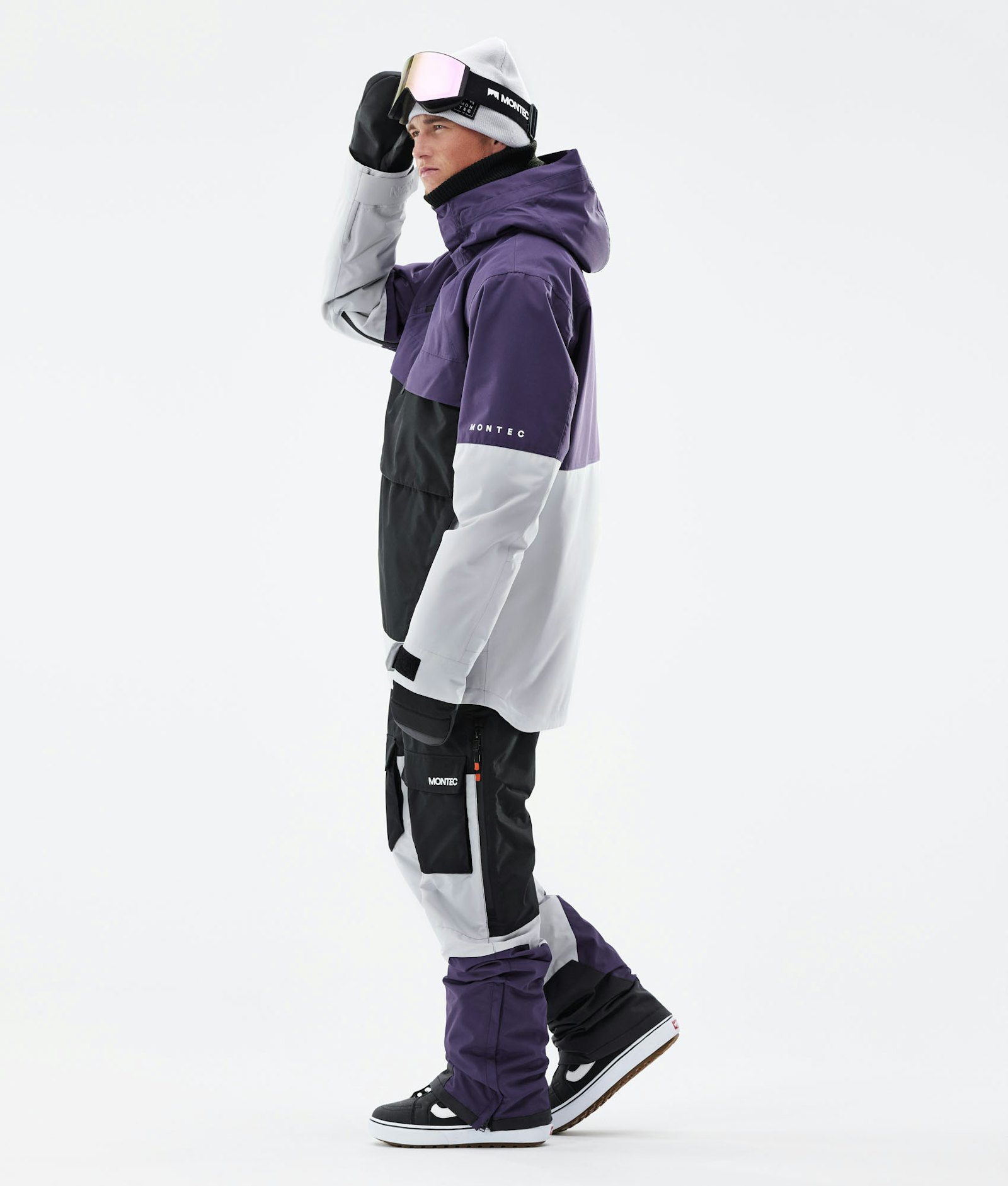 Montec Dune 2021 Snowboard Jacket Men Purple/Black/Light Grey