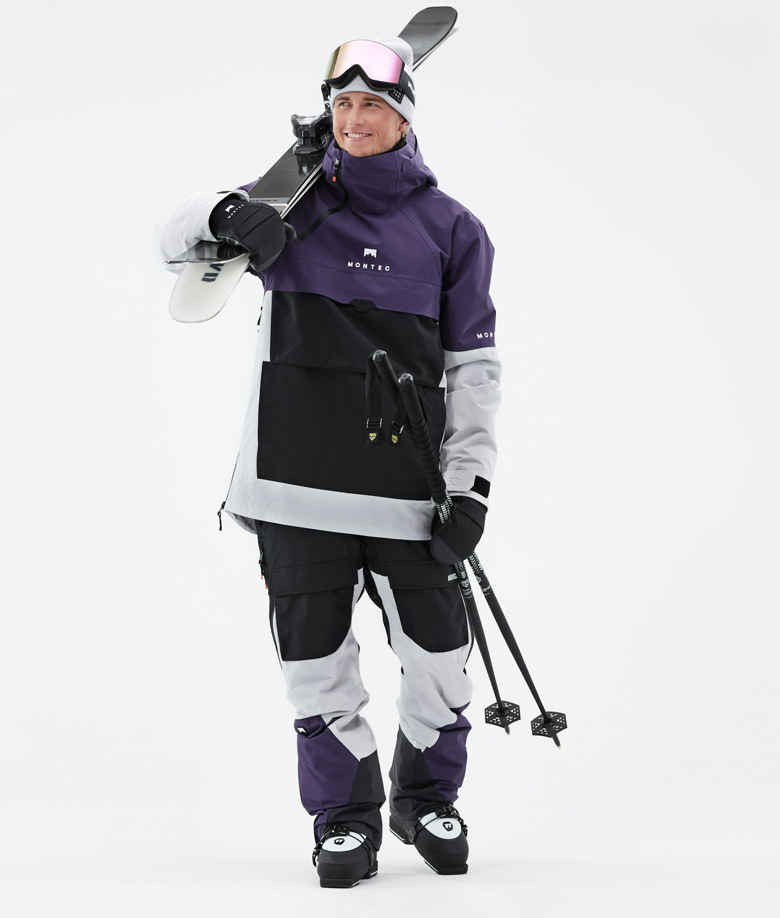 Montec Dune 2021 Veste de Ski Homme Purple/Black/Light Grey
