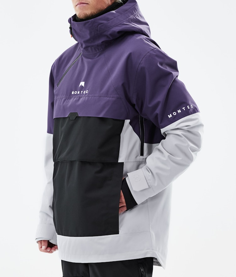 Montec Dune 2021 Snowboard Jacket Men Purple/Black/Light Grey