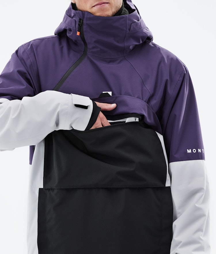 Montec Dune 2021 Ski Jacket Men Purple/Black/Light Grey, Image 11 of 11