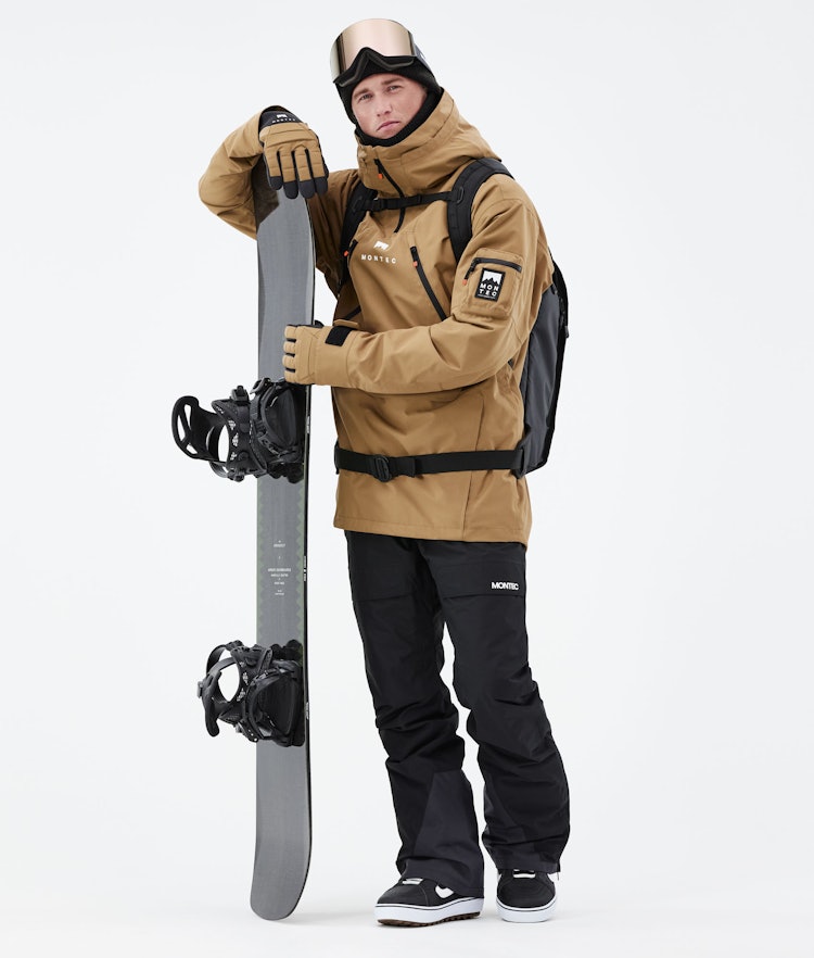 Montec Anzu Snowboardjakke Herre Gold Renewed, Billede 4 af 11