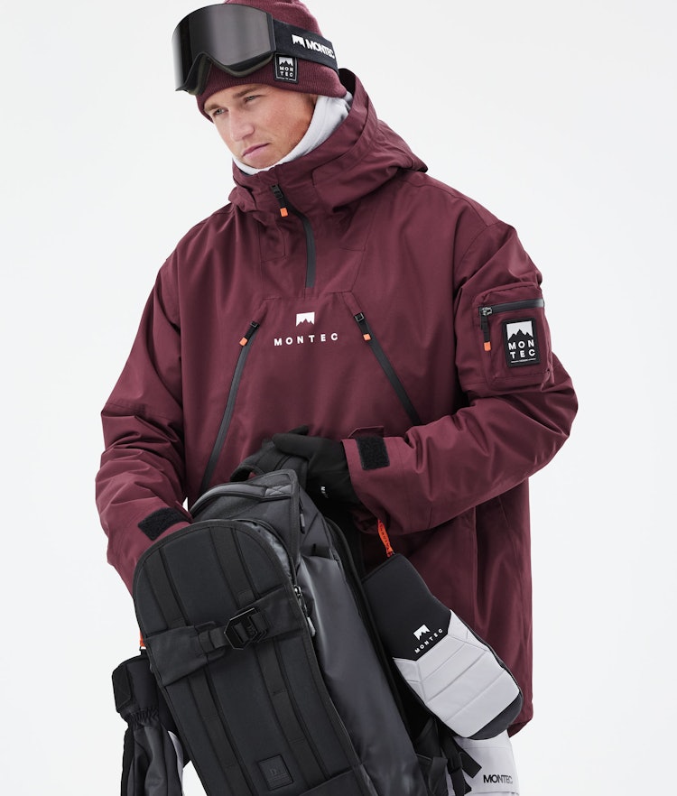 Anzu Ski Jacket Men Burgundy, Image 2 of 11
