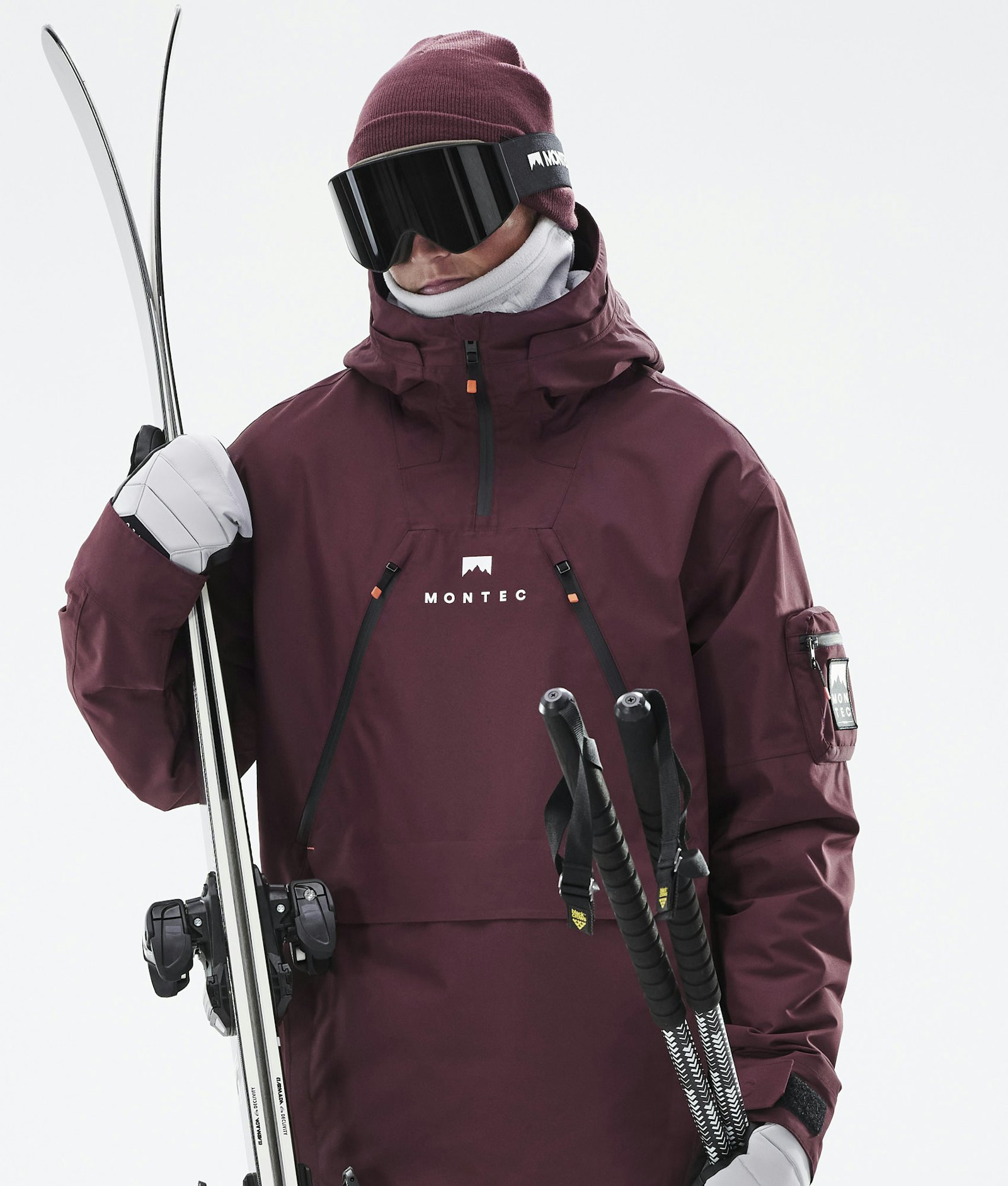 Anzu Ski Jacket Men Burgundy, Image 3 of 11