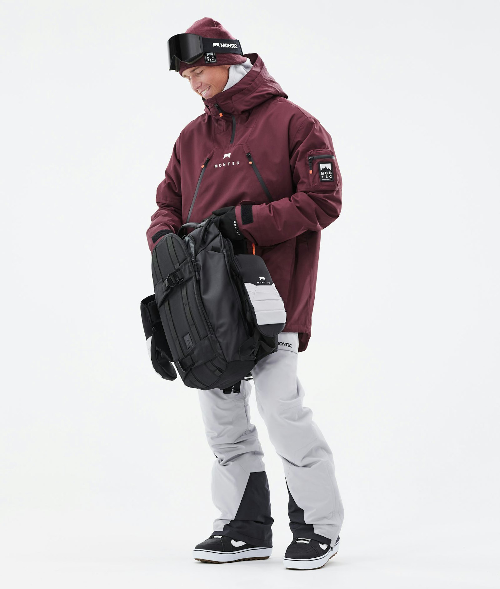 Anzu Snowboard Jacket Men Burgundy, Image 4 of 11