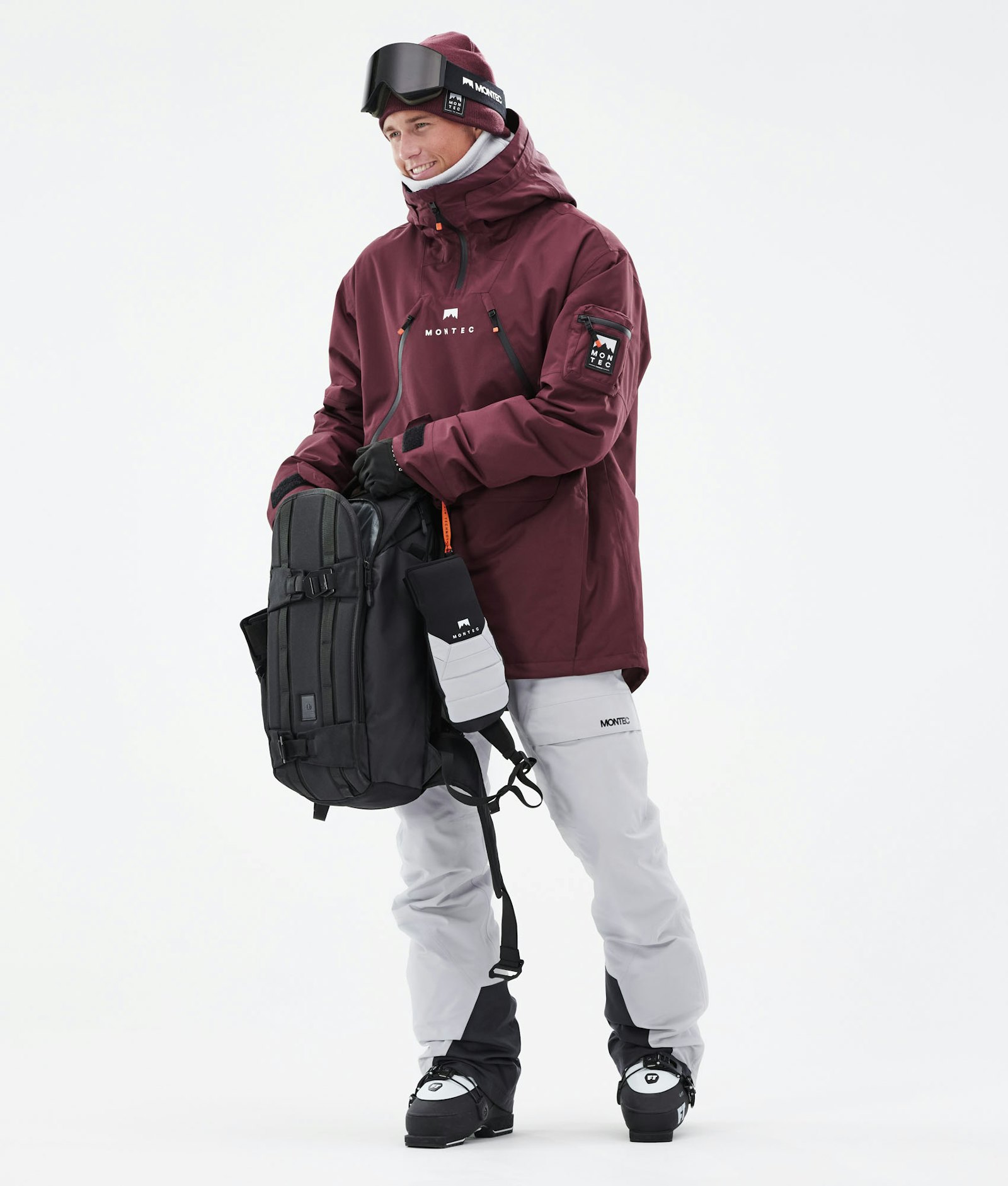 Anzu Ski Jacket Men Burgundy, Image 4 of 11