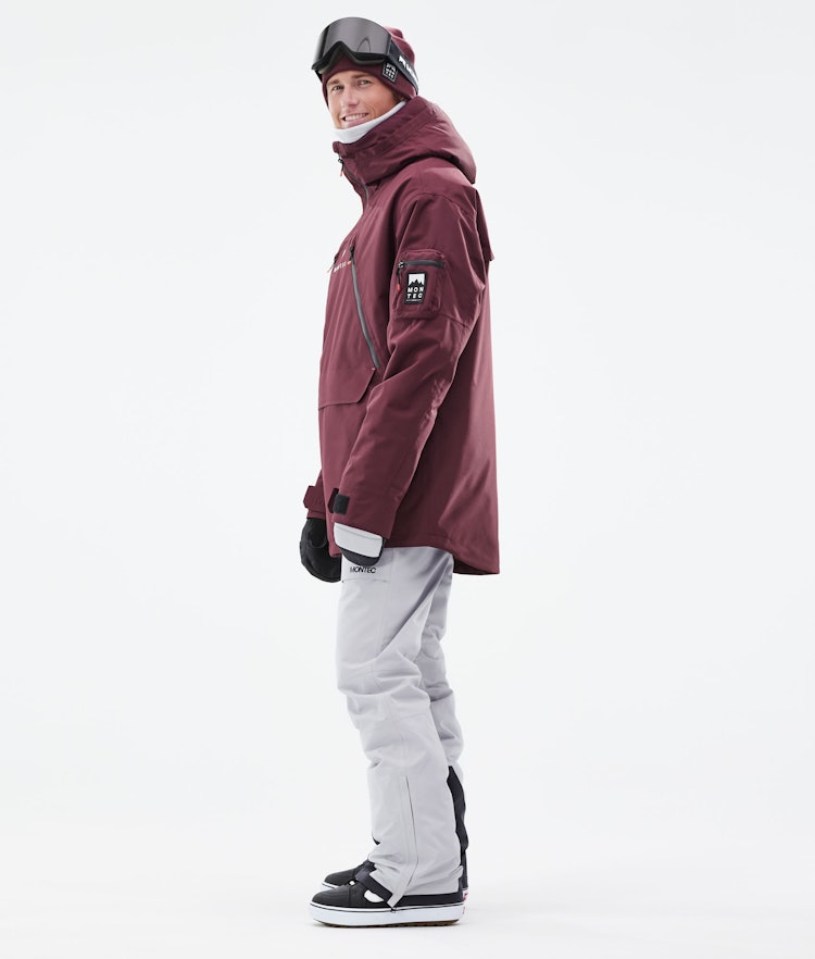 Anzu Snowboard Jacket Men Burgundy, Image 5 of 11