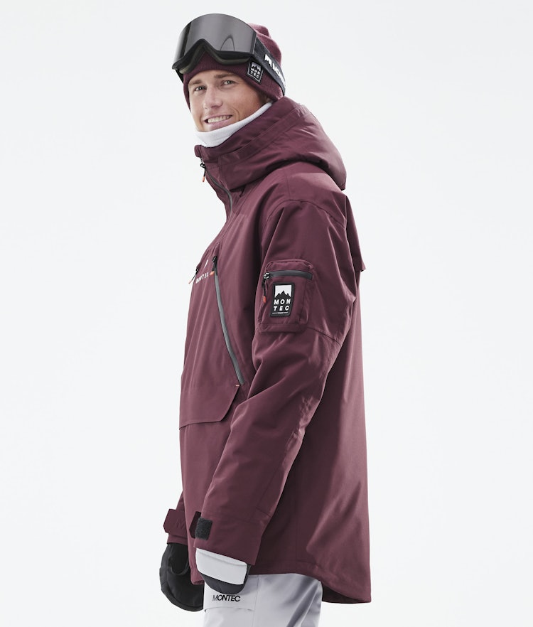 Anzu Ski Jacket Men Burgundy, Image 7 of 11