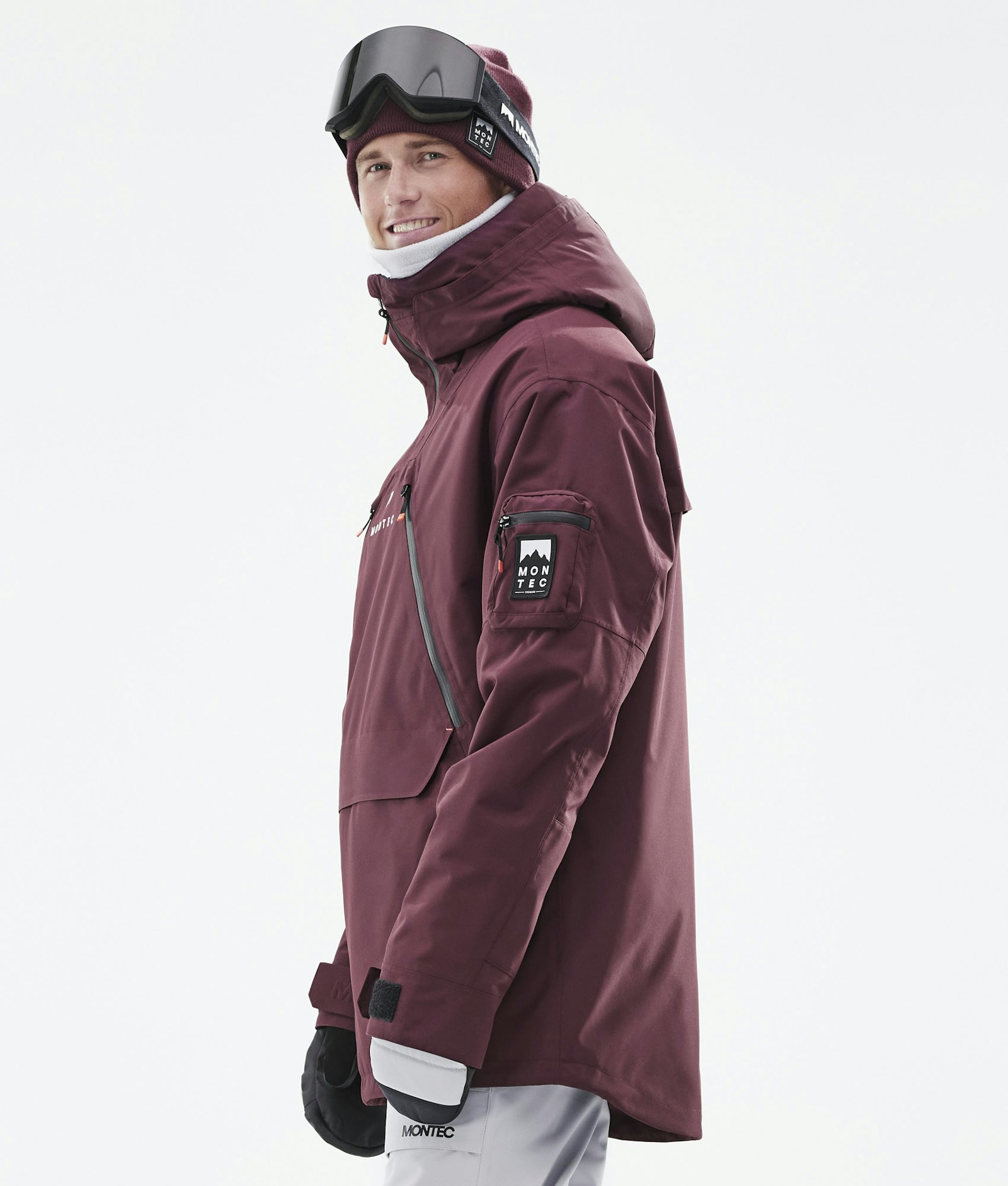 Anzu Ski Jacket Men Burgundy, Image 7 of 11