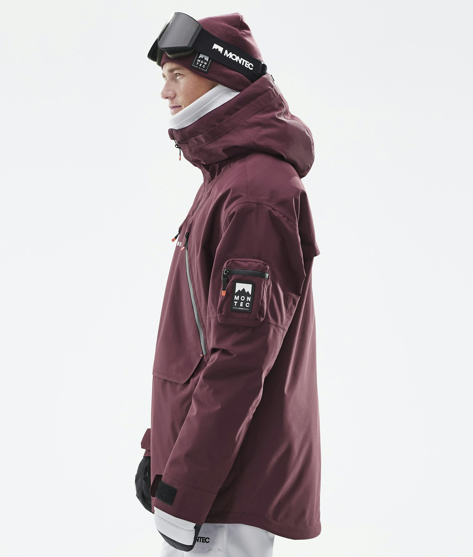Anzu Snowboard Jacket Men Burgundy, Image 7 of 11