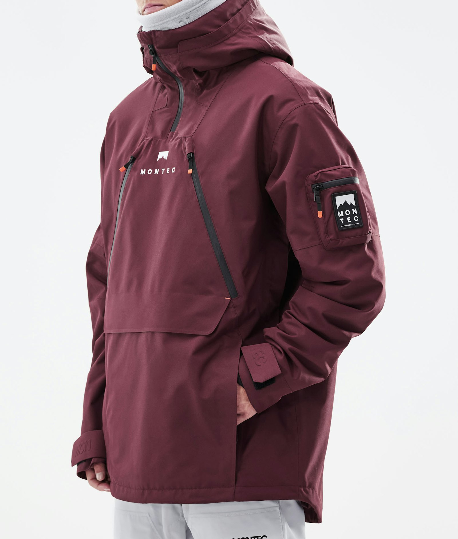 Anzu Ski Jacket Men Burgundy, Image 9 of 11