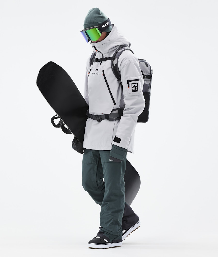 Anzu Snowboard jas Heren Light Grey